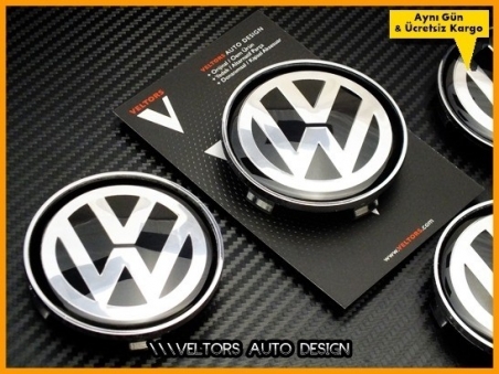 VW Logo Amblem Jant Göbeği Göbek Kapak Seti