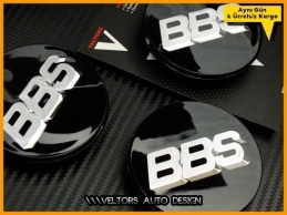 BBS Logo Amblem Jant Göbek Kapak Seti