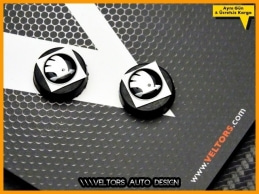 Skoda Yeni Tip Anahtarlık Kumanda Logo Amblem Seti