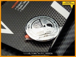 Mercedes Carbon / Karbon AMG Logo Amblem Vites Topuzu Eki