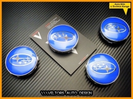 Subaru Logo Amblem Jant Göbeği Göbek Kapak Seti