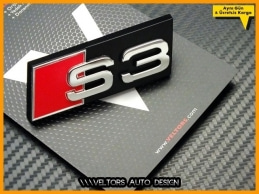 Audi A3 Orjinal S3 Ön Izgara Logo Amblem Seti