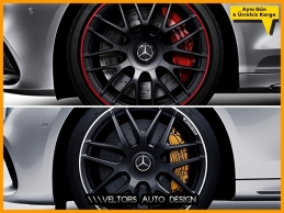 Mercedes C63 C65 E63 E65 GTS CLS R19 R18 Jant Göbeği Kapağı Göbek
