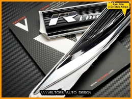 VW Passat B8 ve B8.5 Orjinal R line Yan Çamurluk Logo Amblem Seti