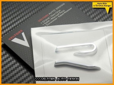 VW R Line R Yeni Tip Bagaj Yazı Logo Amblem
