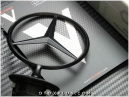 Mercedes Siyah Kaput Yıldız Logo Amblem