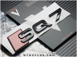 Audi Q7 Serisi Glossy Black / Parlak Siyah SQ7 Bagaj Yazı logo Amblem
