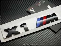 BMW X1 Serisi Glossy Black / Parlak Siyah M X1 Bagaj Yazı Logo Amblem