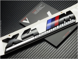 BMW X4 Black / Siyah M Competition Bagaj Logo Amblem Seti