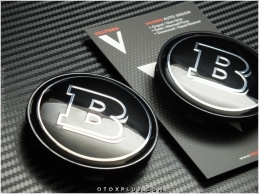 Mercedes BRABUS Logo Amblem Jant Göbeği Göbek Kapak Seti