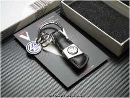 VW Logo Amblem Özel Deri Anahtarlık