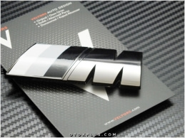 BMW Black Silver M Bagaj Yazı Logo Amblem