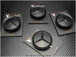 Mercedes Siyah Jant Göbeği Göbek Kapak Seti