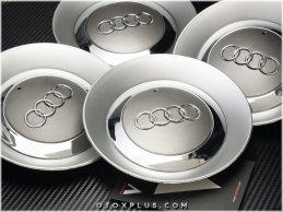 Audi Logo Amblem Jant Göbeği Kapağı Göbek Kapak Seti