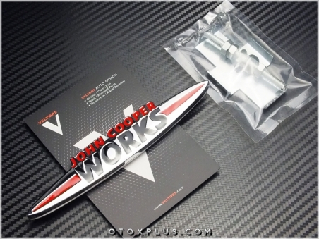Mini John Cooper Works Ön Izgara Logo Amblem Seti