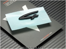 Porsche Black / Siyah Taycan 4 Bagaj Yazı Logo Amblem