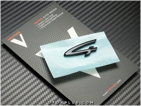 Porsche Black / Siyah Taycan 4 Bagaj Yazı Logo Amblem