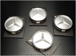 Mercedes Logo Amblem Mercedes Jant Göbeği Göbek Kapak Seti