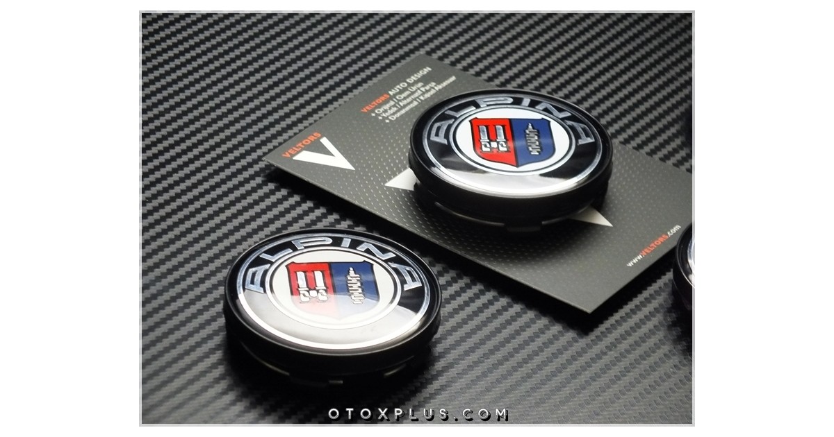 BMW Alpina Logo Amblem Alpina Jant Göbeği Göbek Kapak Seti