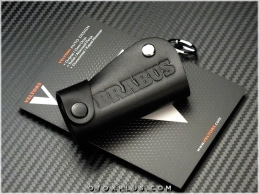 Mercedes Brabus Logo Amblem Gerçek Deri Brabus Anahtarlık