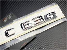 Mercedes C 63 S / C63 S Bagaj Yazı C63S Logo Amblem