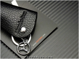 Mercedes Deri Logo Amblem Mercedes Anahtarlık