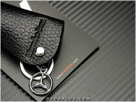 Mercedes Deri Logo Amblem Mercedes Anahtarlık