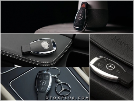 Mercedes Deri Logo Amblem Mercedes Anahtarlık
