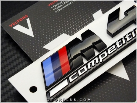 BMW Black / Siyah M4 Competition M4 Logo Amblem Seti