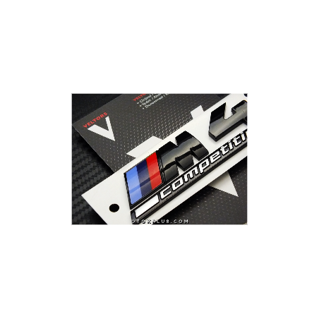 BMW Black / Siyah M4 Competition M4 Logo Amblem Seti