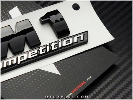BMW Black / Siyah M1 Competition M1 Logo Amblem Seti