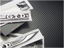 VW Polo Golf Gtd Yan GTD Logo Amblem Seti