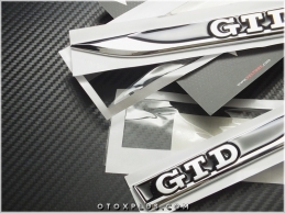 VW Polo Golf Gtd Yan GTD Logo Amblem Seti