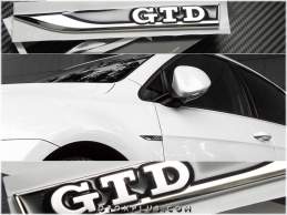 VW Polo Golf Gtd Yan GTD Logo Amblem Seti