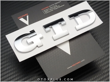 VW GTD Polo Golf Bagaj Yazı GTD Logo Amblem