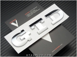 VW GTD Polo Golf Bagaj Yazı GTD Logo Amblem