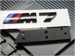 BMW Siyah / Black Ön Izgara M7 Logo Amblem