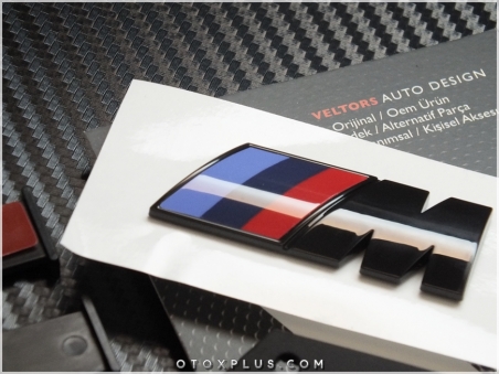 BMW Siyah / Black Ön Izgara M8 Logo Amblem