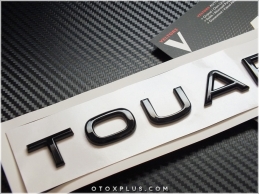 VW Touareg Black / Siyah Bagaj Yazısı Touareg Logo Amblem