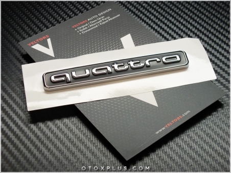 Audi Quattro Son Nesil Bagaj Yazı Logo Amblem