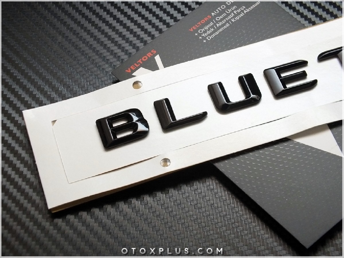 Mercedes Bluetec Siyah Bagaj Yazı Bluetec Logo Amblem