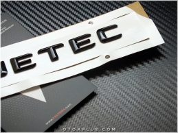 Mercedes Bluetec Siyah Bagaj Yazı Bluetec Logo Amblem