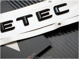 Mercedes Bluetec Siyah Bagaj Yazı Bluetec Logo Amblem