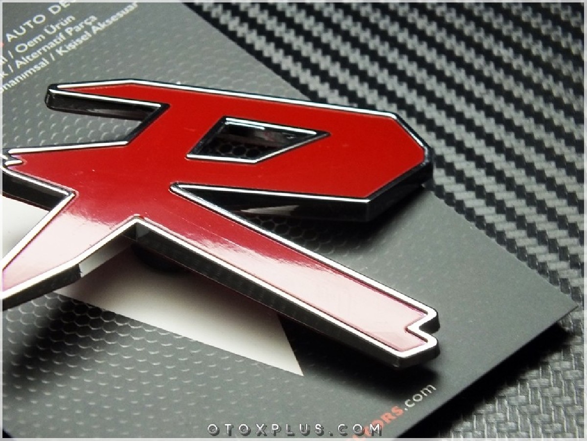Honda R Bagaj Yazı R Logo Amblem
