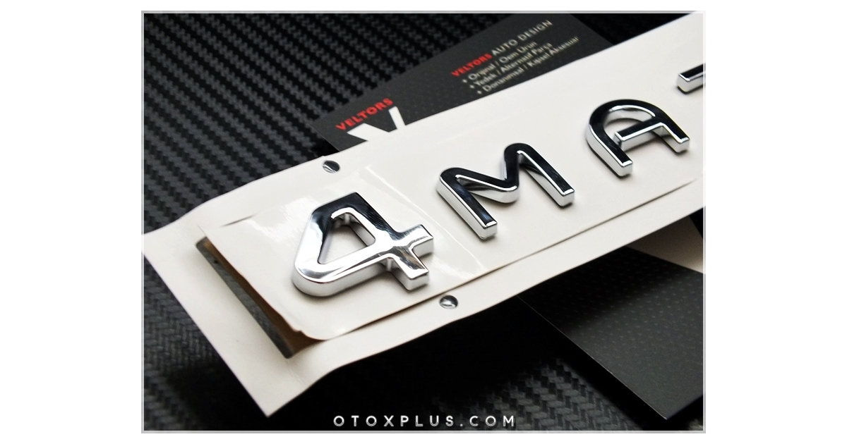 Mercedes Yeni Tip 4 Matic 4Matic Bagaj Yazı Logo Amblem