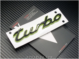 Porsche Turbo Bagaj Yazı Turbo Logo Amblem