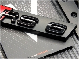 Audi A6 Black / Siyah RS6 Ön Izgara Logo Amblem Seti