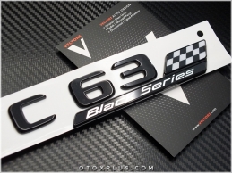 Mercedes Black / Siyah C 63 / C63 Black Series Yazı Logo Amblem Seti