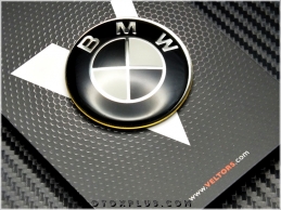 BMW Siyah / Beyaz Direksiyon Logo Amblem