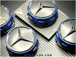 Mercedes Yeni Nesil Mavi Jant Göbeği Göbek Kapak Seti